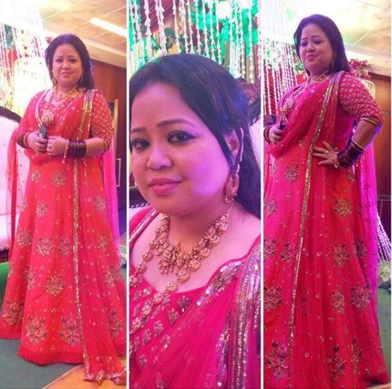 Coming back to Bharti's outfit for her mehendi ceremony, she looked absolutely stunning in a red embroidered lehenga. (Photo: Instagram)