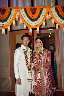 PICS: Vatsal Seth & Ishita Dutta ties the knot; Ajay Devgn, Kajol, Bobby Deol & others attend the ceremony!