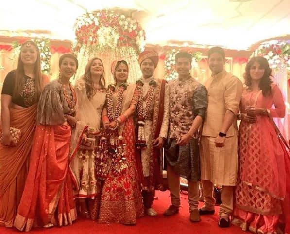 The wedding ceremony was attended by family & close friends. (Photo: Instagram)