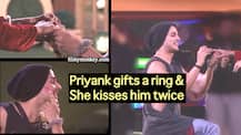 Bigg Boss 11: Birthday girl Arshi Khan kisses Priyank Sharma as he gifts her a ring on his knees!