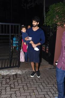 IN PICS: Shahid Kapoor's 1-year-old daughter Misha COPIES her daddy's style as the duo is spotted outside a park!