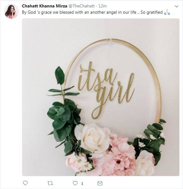 She posted a picture saying 