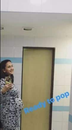 This was her latest picture where she flaunted her 'ready to pop' baby bump! (All Pics: Instagram)
