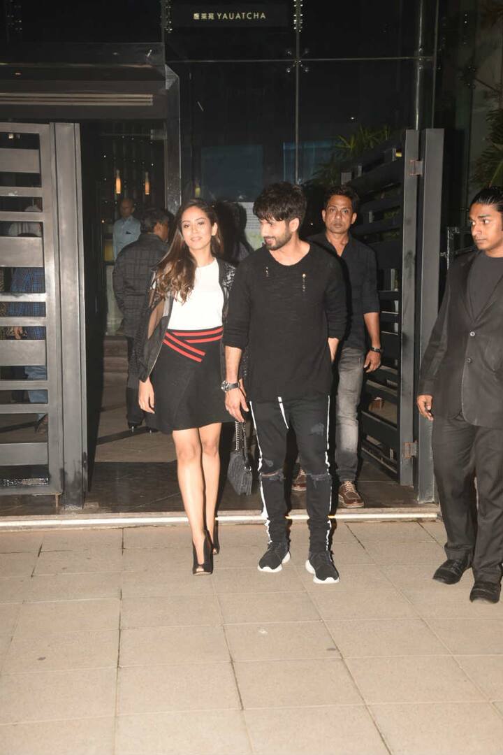 Shahid & Mira enjoyed the date night without daughter Misha Kapoor. (Photo: Manav Manglani)