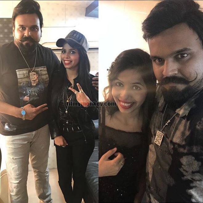 Chintan with evicted contestant Dhinchak Pooja.