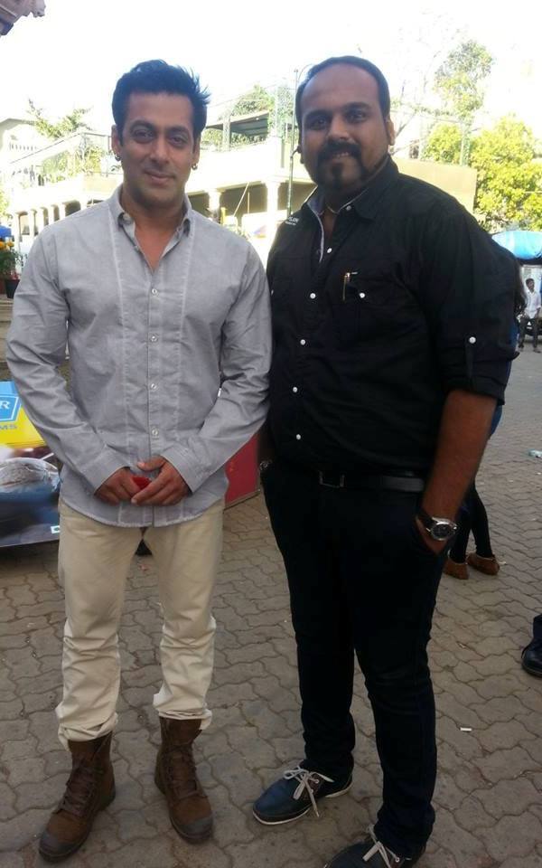 Chintan with his favorite star Salman Khan who he shares a special bond with.