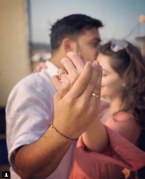 Karam took to Instagram to announce his engagement with a beautiful pic of the couple flaunting their ring. He captioned it as, 