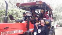 SEE PICS: After horse ride BABY Taimur enjoys tractor ride with his mom Kareena, daddy Saif, granny Babita, aunt Karisma and her kids!
