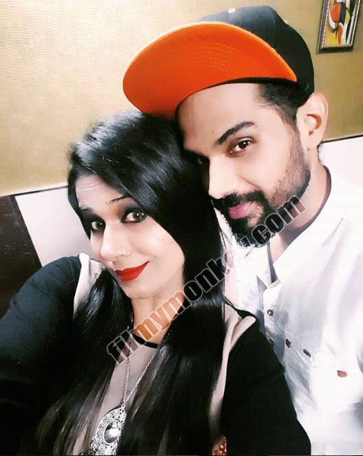 Mehjabi with her brother Wasim Sheikh who's a singer and rapper.