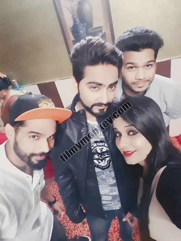 Gorgeous looking Mehjabi with hubby Azim and brother Wasim