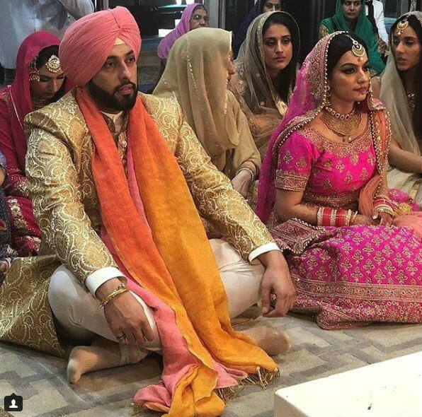 The couple got married in a Gurudwara in Amritsar in a tradational Sikh wedding