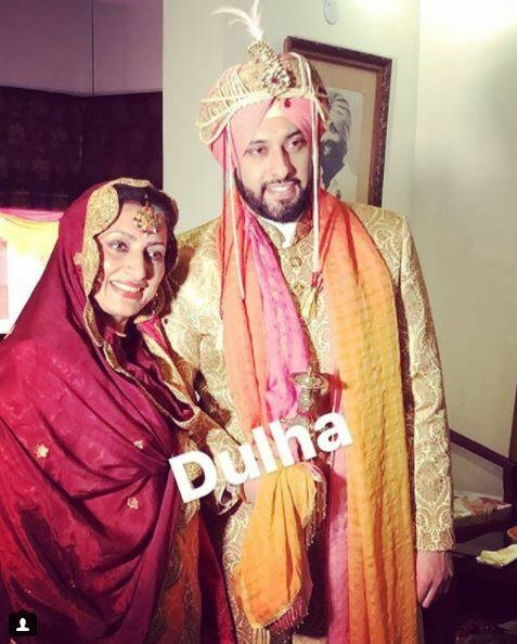 Sangram looked every inch of a Punjabi dulha in his turban and sherwani 