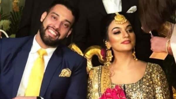 The couple threw a pre-wedding party for friends and family a day before their wedding