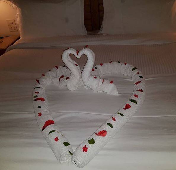 Here's another picture shared by Sofia from the hotel room. (Photo: Instagram)