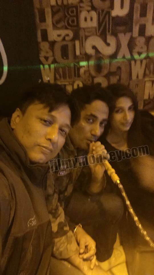 Filmy Monkey is the first to bring to you these pictures of Zubair and Priyanka from different locations during her pre-birthday and birthday bash. Here we see them enjoying a hookah before her Birthday.