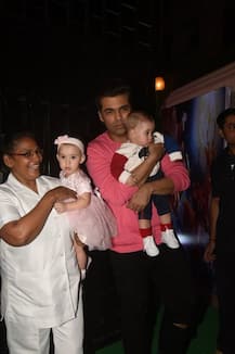 IN PICS: Karan Johar's SUPER-CUTE TWINS Yash & Roohi steal the show at Ekta Kapoor’s Christmas bash!