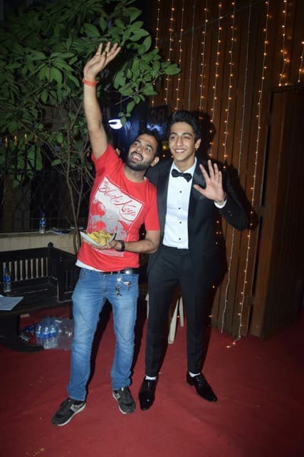 Birthday boy having fun.