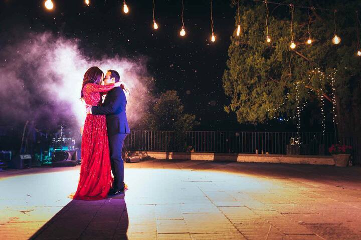 Surveen Chawla surprised everyone and shared a picture from her wedding. She posted a picture where she is seen dancing with her husband romantically. Surveen shared the picture stating, 