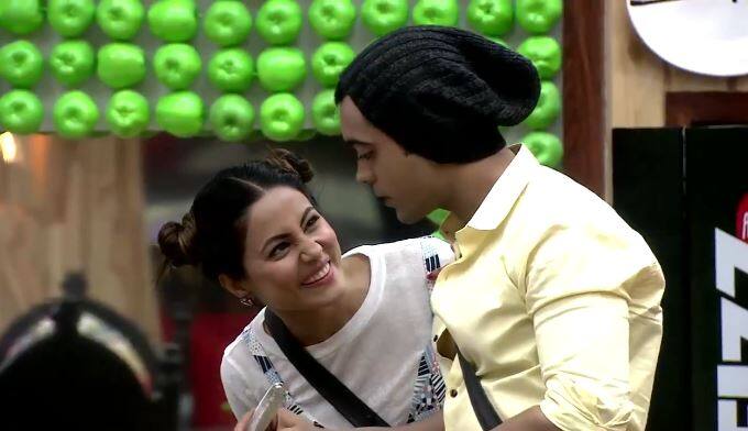 During a conversation with buddy Luv Tyagi, Hina tells him that she is very angry on 'Ro' (Hina's nickname for Rocky) as he repeated his attire on national television. (Photo: Colors)