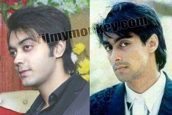 Yet again the hairstyle and the beautiful eyes of Salman make Luv look like he could easily pulled off a body double for the superstar.
