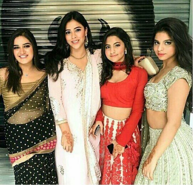 Suhana with friends