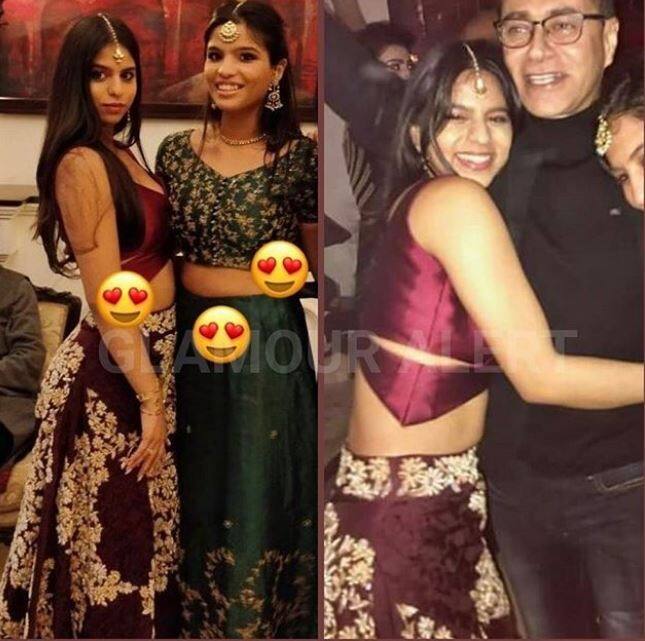 Suhana Khan at a wedding (All Pics: Suhana Fanclubs)