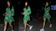 SEE PICS: Sridevi's pretty daughter Janhvi Kapoor looks STUNNING in green on DINNER DATE with Shahid's brother Ishaan!