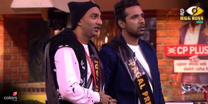 This means that Akash & Puneesh are safe this week. Akash & Puneesh, fondly called as 'Changu-Mangu' by Shilpa, have now entered the finale week. (Photo: Colors)