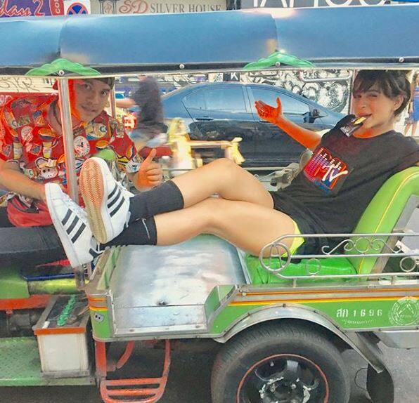 Benafsha is surely having the time of her life in Bangkok. (Photo: Instagram)