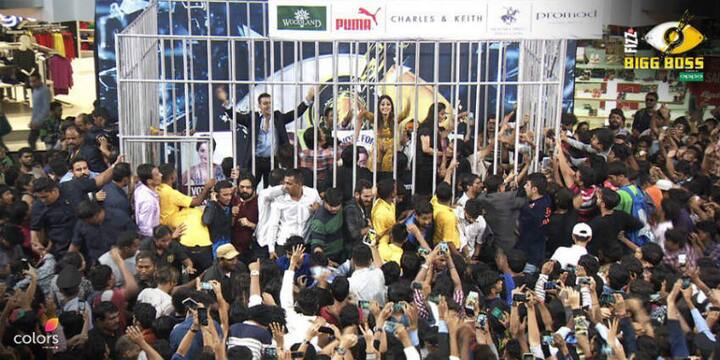 Through a ballot box, the people then decided the fate of these four gharwale. The contestant with the least number of votes has now got evicted from the 'Bigg Boss' house by show's host Salman Khan who has completed the shoot of 'Weekend Ka Vaar'. The name of the evicted contestant is now out. (Photo: Colors)