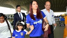 IN PICS: Aishwarya Rai and daughter Aaradhaya Bachchan go MATCHING-MATCHING at the airport!