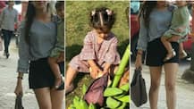 SEE PICS: Shahid Kapoor's wife Mira Rajput looks every bit of a YUMMY-MUMMY as she steps out in style with Baby Misha in arms!