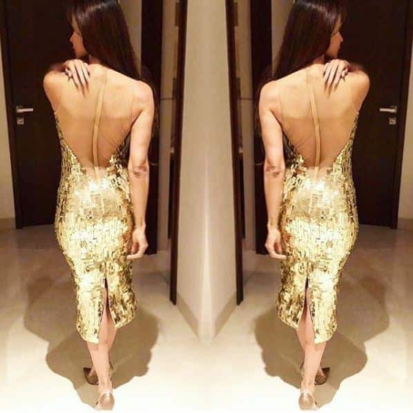 Malaika looked super-hot in a gold shimmery outfit. (Photo: Instagram)