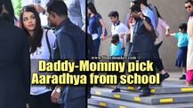 PICS: Aishwaray-Abhishek spotted at Aaradhya's school; Star couple went to pick daughter!