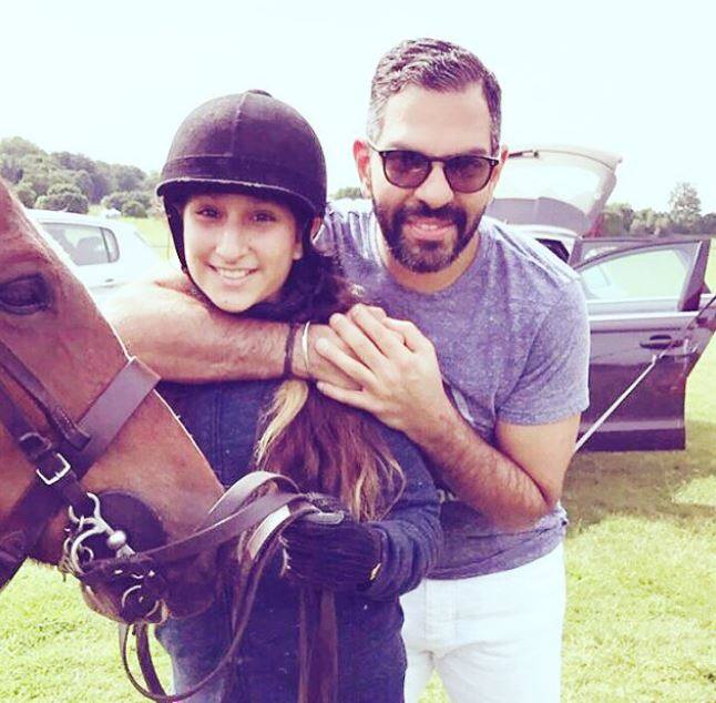 Priya however did not miss posting one with her daughter from first marriage, Safia Chatwal also posing with step dad Sanjay. (Pic: Priya Instagram)