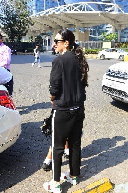 Karisma and ex-husband Sanjay Kapur meet up on lunch and their son Kiaan was also accompanying his mother
