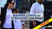 PICS: Karisma Kapoor on lunch with Ex-husband Sanjay Kapur & son Kiaan!