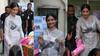 IN PICS: Sonam Kapoor turns 'Pad Woman'; distributes sanitary napkins to girls during 'Pad Man' promotions!