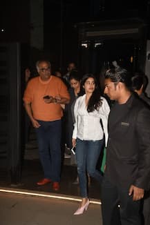 SEE PICS: Sridevi's pretty daughters- Janhvi & Khushi turn heads with their STYLISH avatars on DINNER DATE with family and friends!