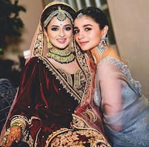 SEE PICS: From stealing groom's shoes to holding a thali of diyas, Alia Bhatt plays the perfect bridesmaid at her BFF's wedding!