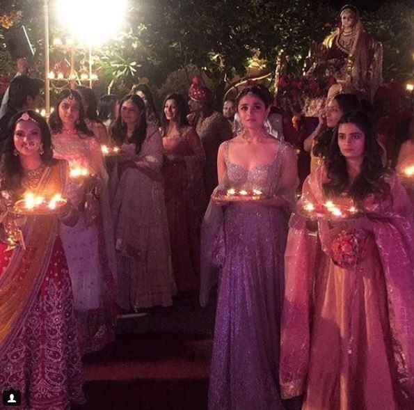 SEE PICS: From stealing groom's shoes to holding a thali of diyas, Alia  Bhatt plays the perfect bridesmaid at her BFF's wedding!