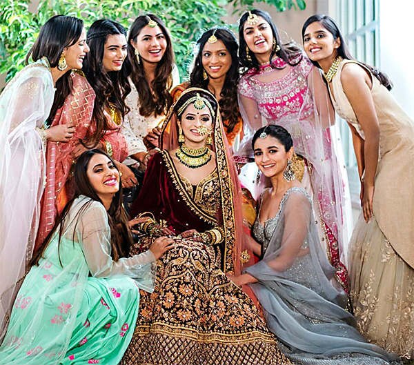 SEE PICS: From stealing groom's shoes to holding a thali of diyas, Alia  Bhatt plays the perfect bridesmaid at her BFF's wedding!