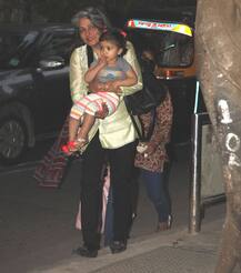 Shahid-Mira's daughter Misha Kapoor in her grand mother Bela's arms outside play school looks super cute!