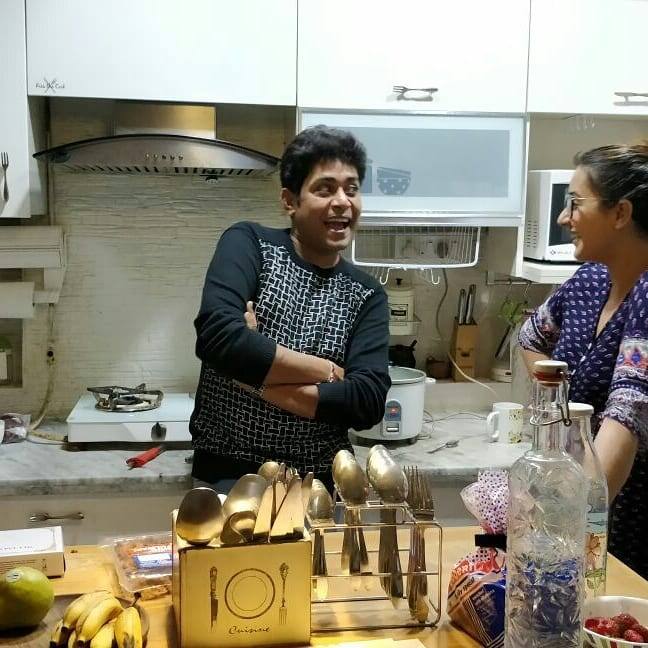 Sabyasachi posted series of pictures on his social media page on Thursday wherein he poses in a kitchen along with Shilpa Shinde. This is believed to be the BB 11 winner's kitchen and the fans are getting a deja vu feeling watching these two back in the kitchen.