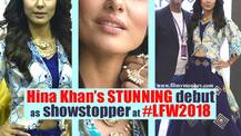 Lakme Fashion Week 2018 PICS: Bigg Boss 11 runner up Hina Khan makes debut as a showstopper!