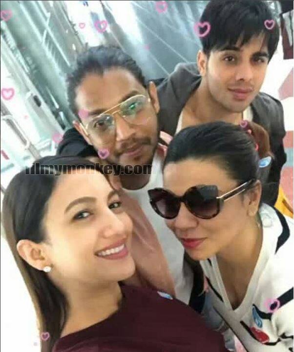 Here we can see Melvin accompanying Gauahar and her buddies Preeti Simoes (Kapil Sharma's rumored ex-girlfriend & former 'The Kapil Sharma Show' creative dancer) and actor Ruslaan Sayed to a fun trip.