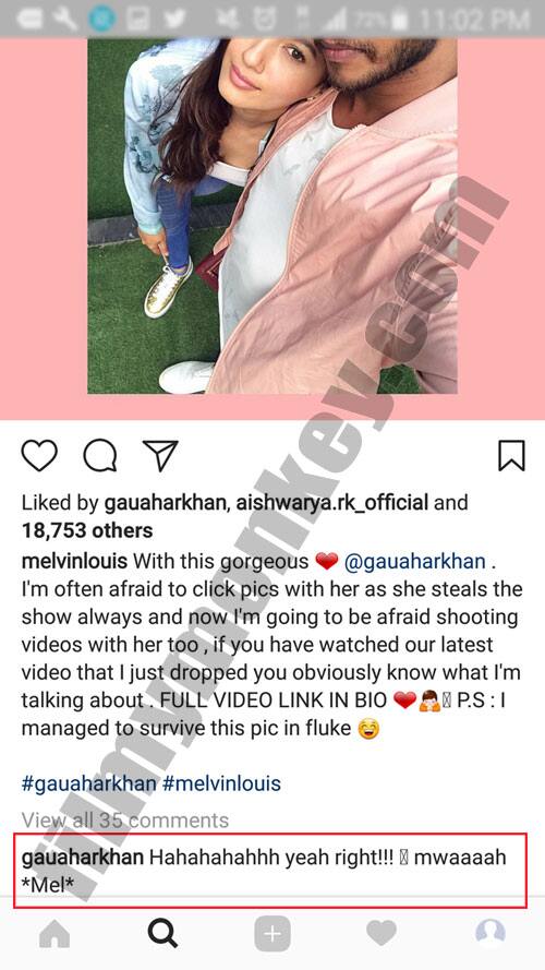 Check out their lovey-dovey comments with the