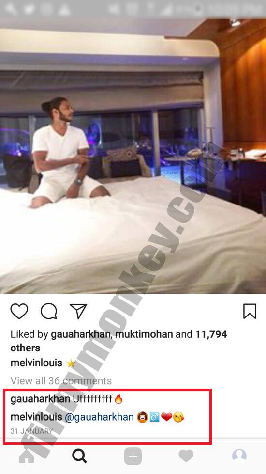 Gauahar on the other hand also goes