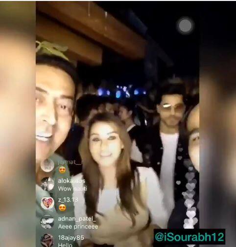 Do you spot the third BB winner? Yes, That's Gautam Gulati, the winner of Bigg Boss 8 and who gave the slogan of