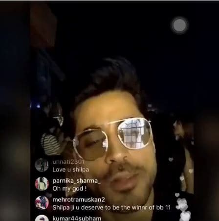All the winners one by one said Hi to their fans through Insta Live on Shilpa's profile.